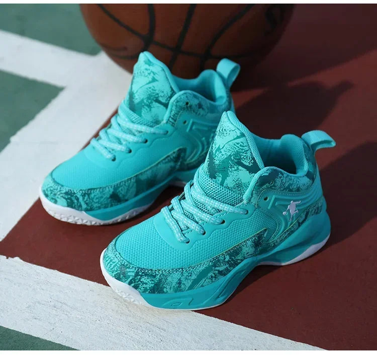 Basketball Shoes for Kids Sneakers New Boys Brand Thick Sole Non-slip Children Sports Shoes Child Boy Basket Trainer Shoes