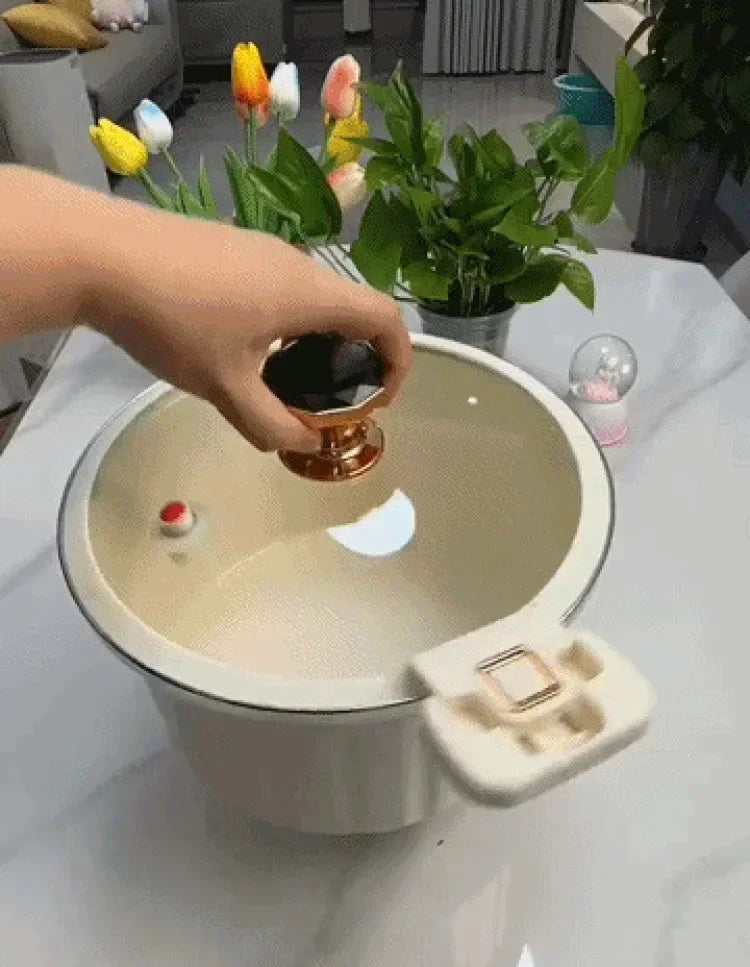 Micro Pressure Cooker Household Large Capacity cooking Pot with Double Ear Non-stick Multi-function Soup Pot Pressure Cooking.