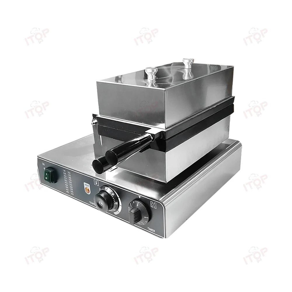 Commercial Taiyaki Bear Shaped Waffle Maker 1800W Open Mouth Bear Shape Waffle Machine Ice Cream Waffle Iron Maker.