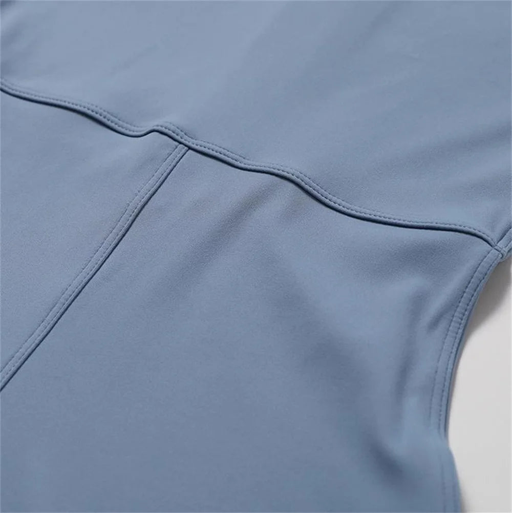 S-XL 2025 Nylon Zipper Long Sleeve Yoga Set Women One Piece Jumpsuit Fitness Gym Workout Pant Legging Running Romper Suit XP27.