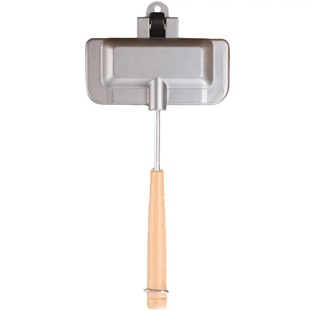 Hot Dog Toaster Non Stick Aluminum Alloy Double-Sided Sandwich Pan Bread Toast Breakfast Machine Double-Sided Sandwich Fry Pan.