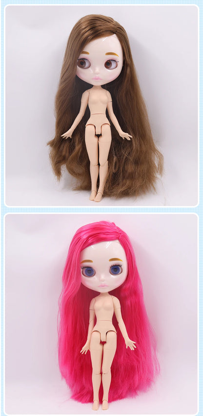 ICY DBS Blyth Doll 1/6 Joint Body 30CM BJD toys Natural shiny face with extra hands AB DIY Fashion Dolls girl gift.