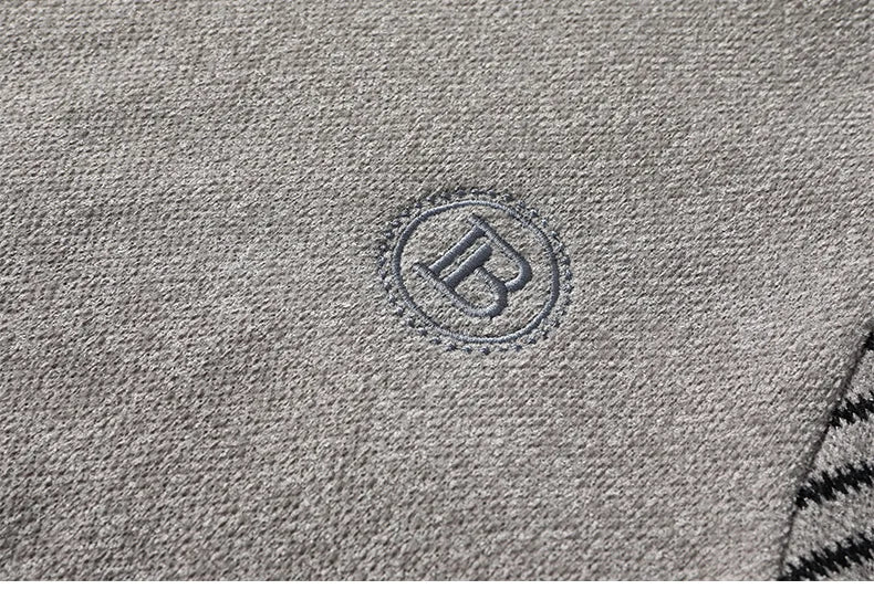 Men's Sweater Patckwork Round Neck Pullovers Fleece Lined Thick Warm Winter Knitwear Fashion Jumpers Men's Clothes.