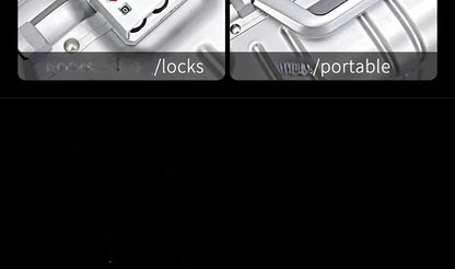 TravelTrolley-Gepäck, 20 Zoll, Handgepäck, Kabinenkoffer, Reisetaschen, Rollgepäck, Reisekoffer aus Aluminium-Magnesium-Legierung.