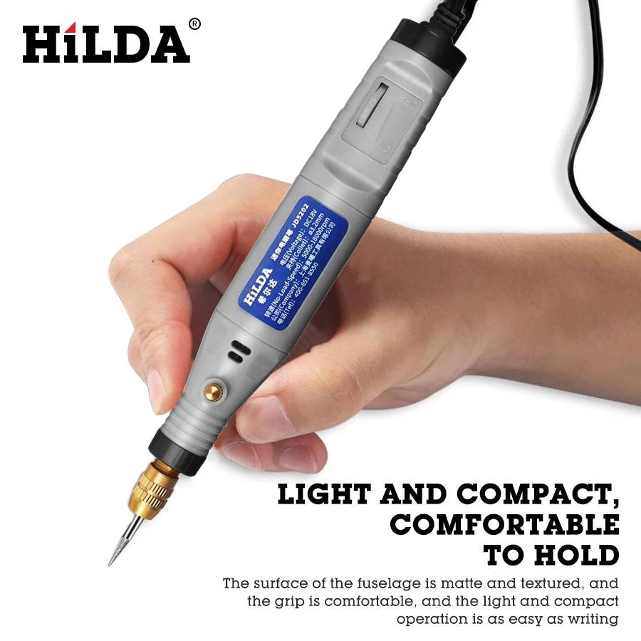 Hilda 12V Schnitz stift mit Schleif zubehör Set multifunktion aler Mini Carving Pen Mini Diamant Dreh werkzeug