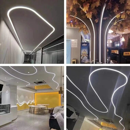 IP67 Waterproof Flexible LED Neon Silicone Light Tube For WS2812B WS2811 WS2815 5050 COB RGB Light Strip Ourdoor Decoration.