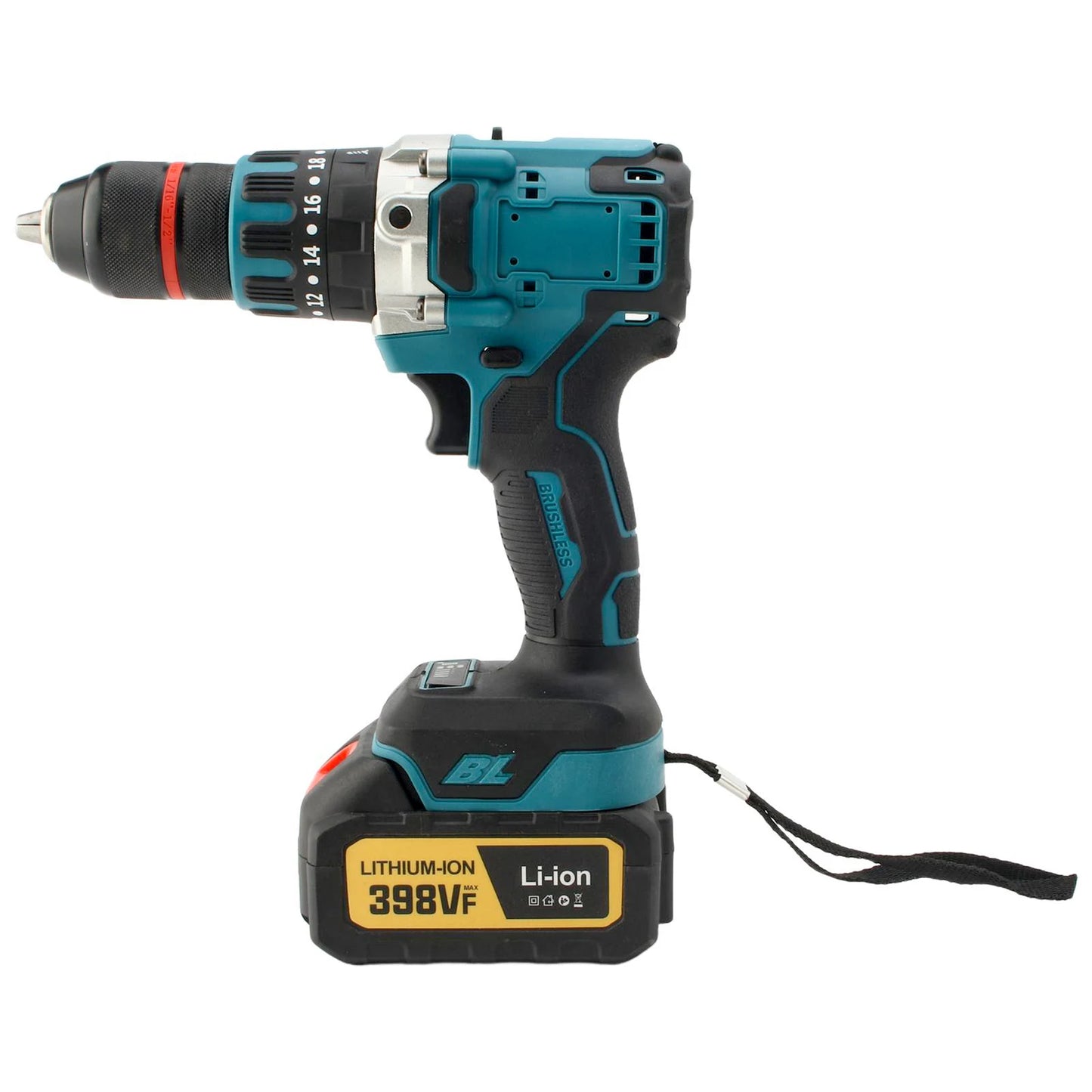 480 N.M Bürstenloser elektrischer Schlagbohrschrauber, 13 mm Akku-Bohrschrauber, Elektroschrauber, DIY-Treiber, Elektrowerkzeug für Makita 18 V Akku-Stift