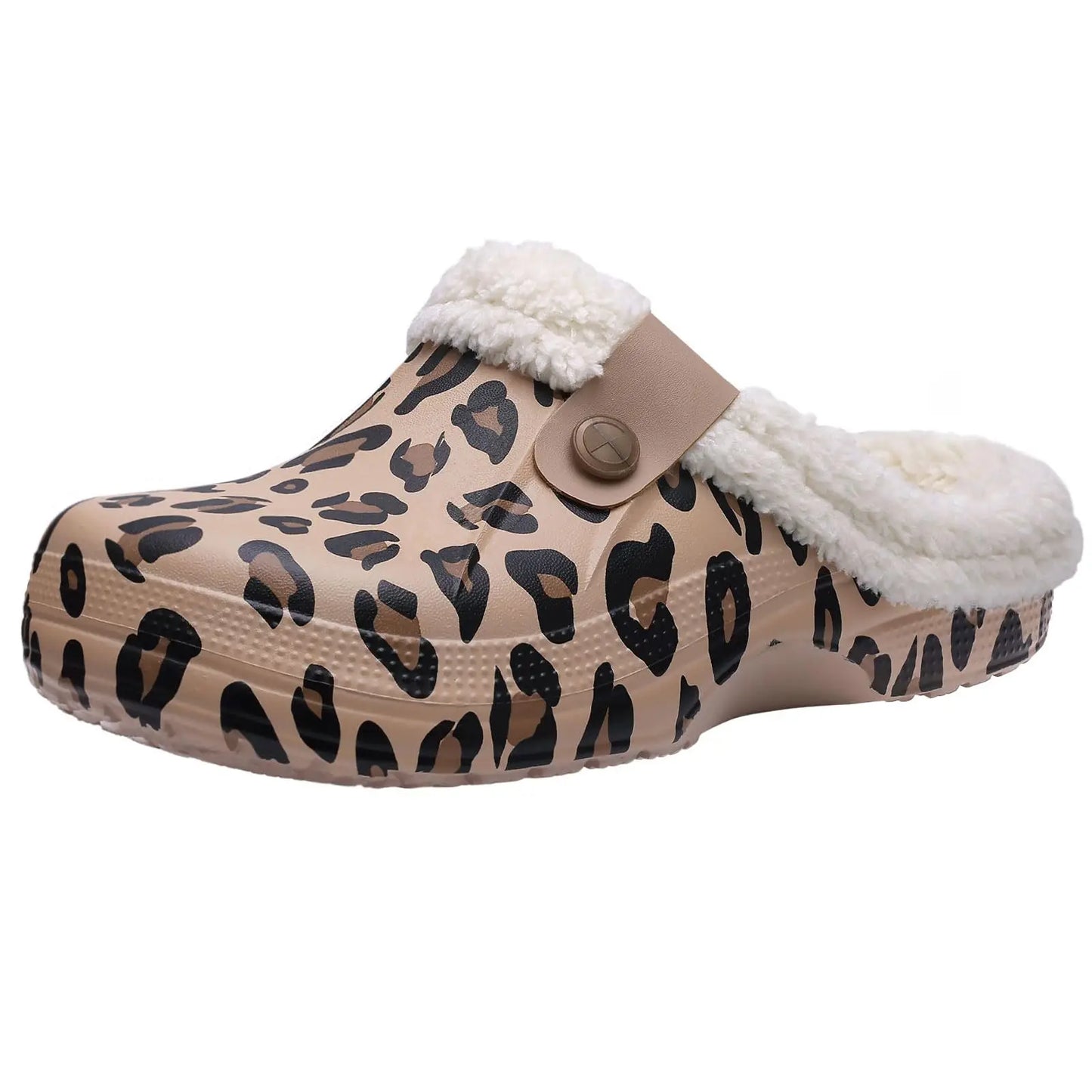 Fashion Men Cotton Slippers Winter Women Men Short Plush Slippers Casual Waterproof Garden Men Shoes New Fur Furry Cotton Shoes.