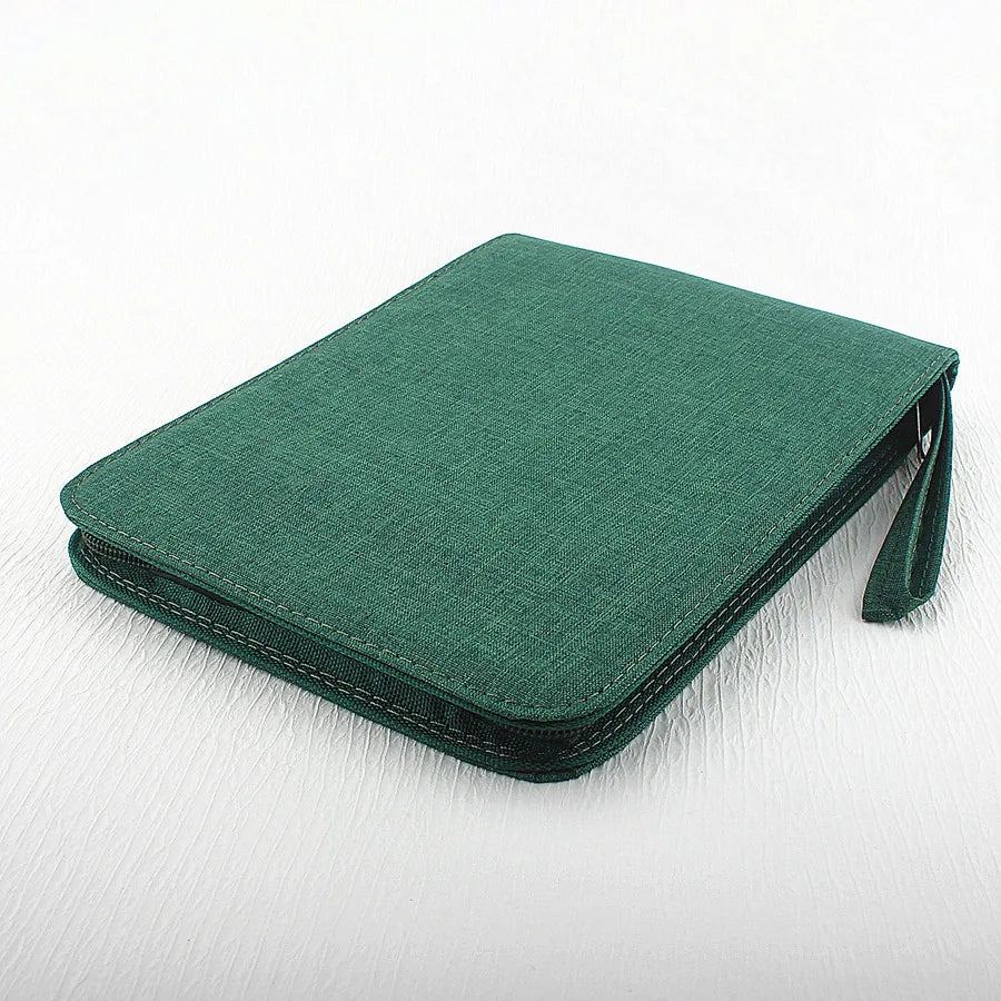 48 /24/10 Slots Fountain Pen Case, Canvas Pen Holder Display Pouch Bag Storage Large Capacity Waterproof.