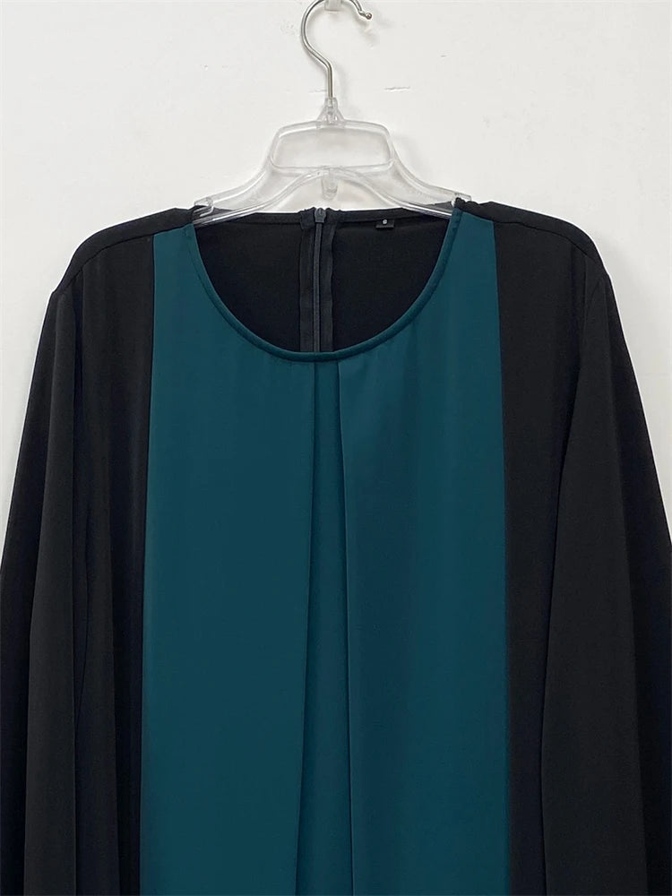 Ramadan Eid Muslimischen Abaya Dubai Luxus Spleißen Gefälschte Zwei Stücke Abayas Für Frauen Kaftan Modest Kleid Islam Kaftan Marocain Femme.