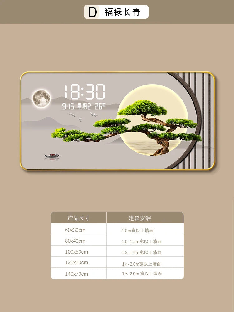 Temperatur Wohnzimmer Wanduhr Büro Horizontal Moderne Digitale Wanduhr Küche Design Horloge Murale Hause Dekoration