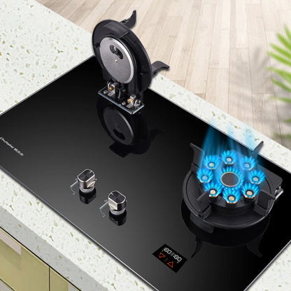 Household Double Stove Liquefied Gas Stove Embedded Kitchen Household Gas Stove Environmental Protection And Energy Saving.