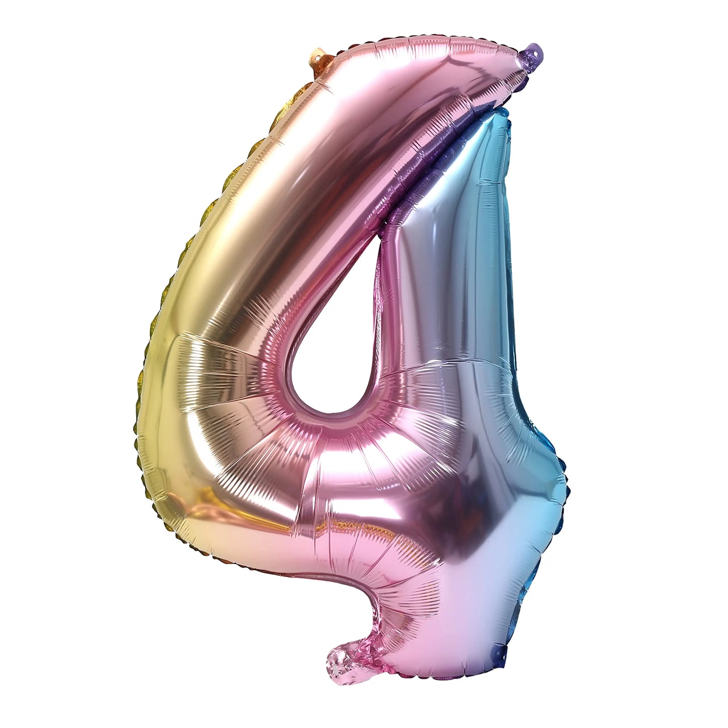 32 Zoll Regenbogen-Farbverlaufs-Zahlen-Folienballon 1-9 für Kindergeburtstag, Party-Dekoration, Babyparty, Brautparty, weitere Optionen verfügbar