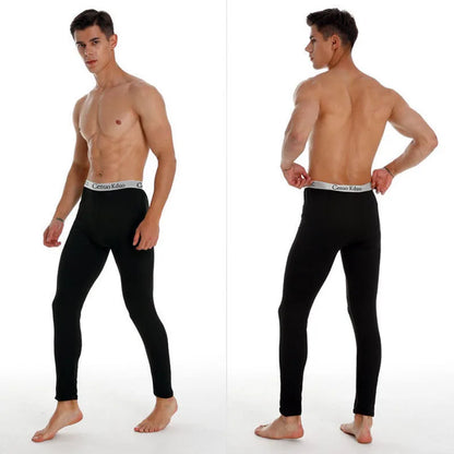 Men Thermal Underwear Skin-Friendly Render Pant Winter Warm Long Johns Men'S Soft Elastic Large Size Leggings Comfortable Tights.