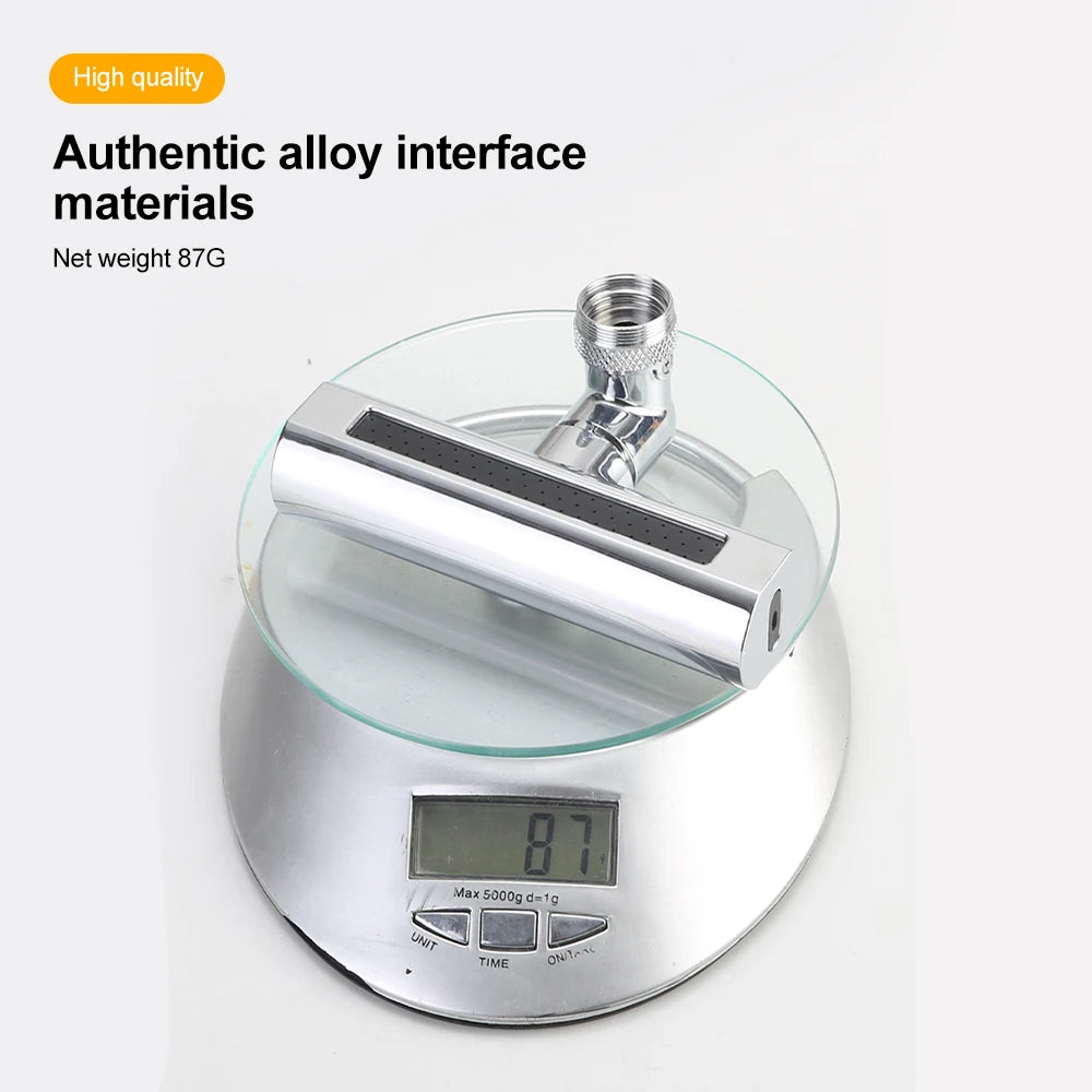 360 degrees Rotatable Waterfall Kitchen Faucet Splash Guard Rotating Booster Extension Spout Head Universal Accessories