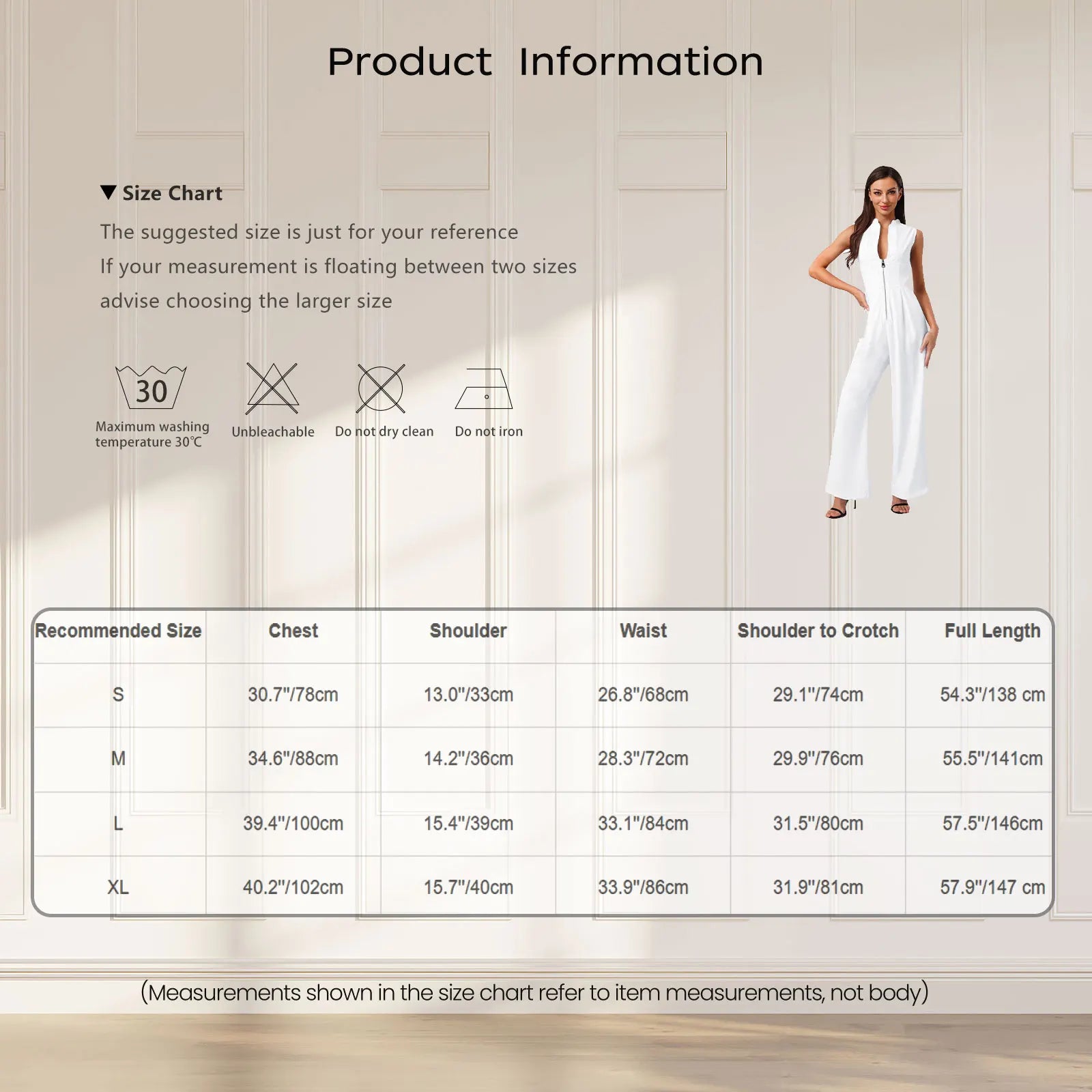 Women High Waist One Piece Sleeveless Jumpsuit Wide Leg Rompers Office Lady Commute Work Casual Dressy Jumpsuits Long Pants.