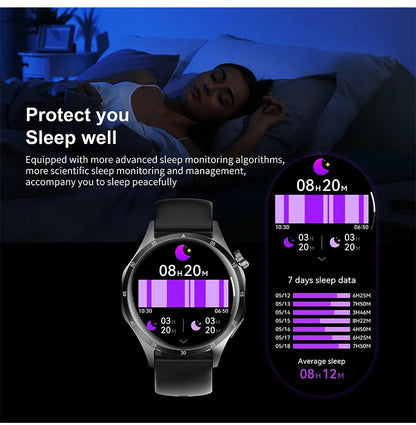 2025 New Men GPS Smart Watch 360 * 360 AMOLED Screen Bluetooth Call NFC Heart Rate Monitoring IP68 Waterproof SmartWatch for Men