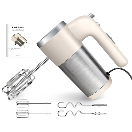 500W High Power Electric Food Mixer Dough Blender Egg Beater Spiral Whisk Cream Mixer For Household Kitchen Cooking Tools.