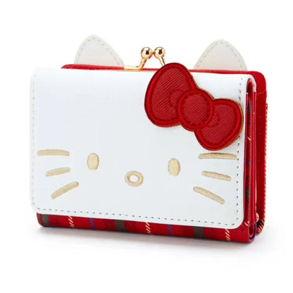 Sanrio Hello Kitty Bag Kawaii Cinnamoroll My Melody Kuromi Casual Fashion PU Leather Wallet Cute Folding Card Bag Birthday Gifts.