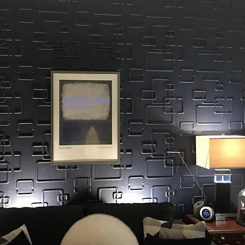 30x30cm 3D Wall Panel Geometric solid 3d Stone brick Living Room TV Background Decal Tile Mold 3D wall sticker bathroom kitchen