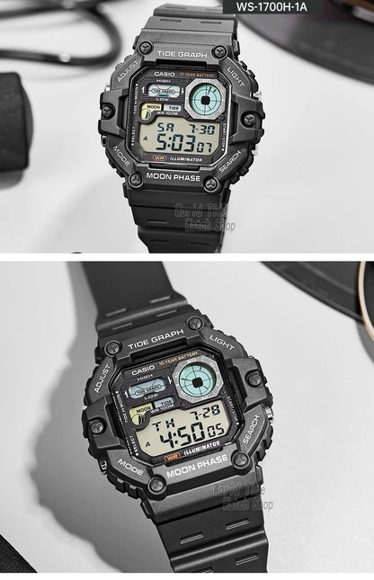 Casio Men's Watch Fashion Sports Outdoor Wristwatch Active Lifestyle Timepiece Casual Design WS-1700H series.