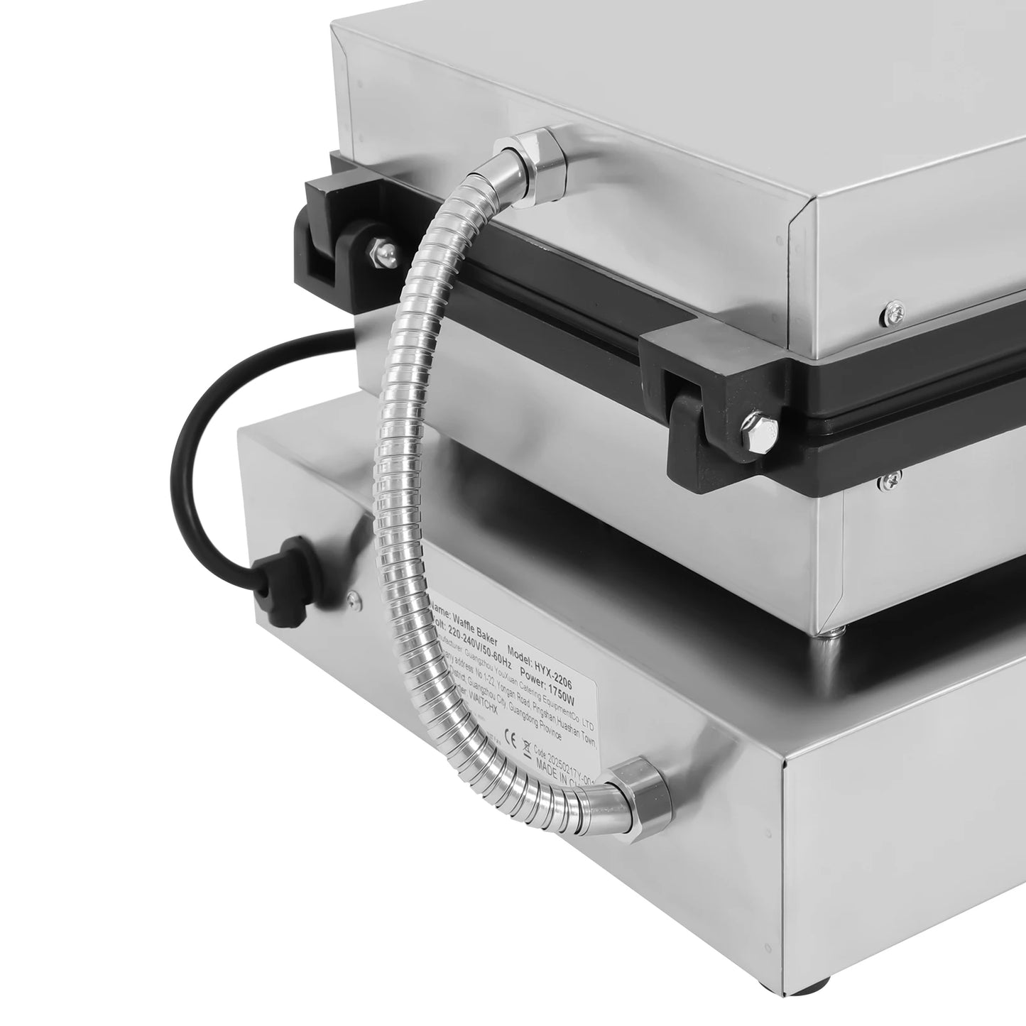 1750W Electric Waffle Maker 4 Grids Waffle Making Machine for Making Waffles Home Kitchens Commercial 50-300℃.
