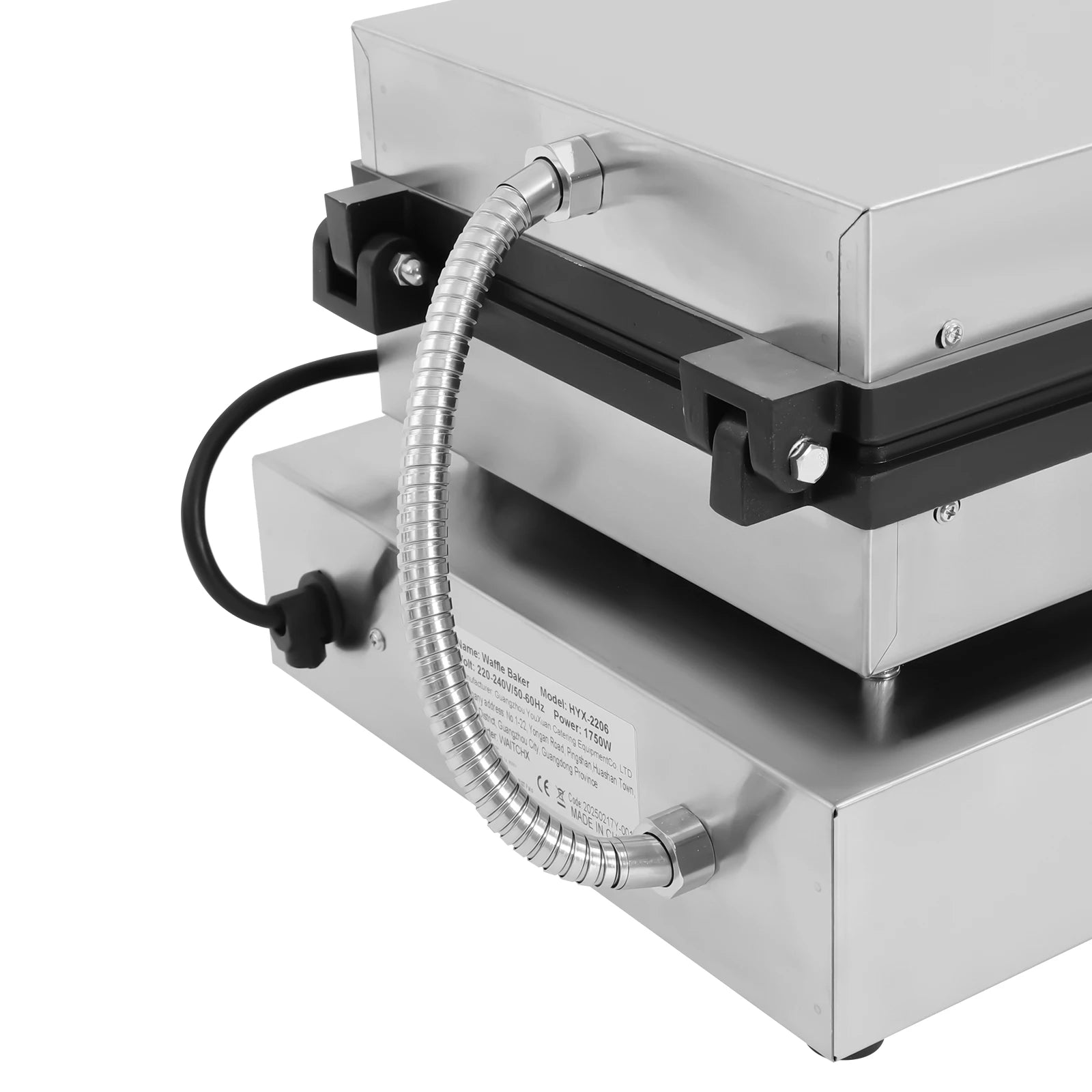 1750W Electric Waffle Maker 4 Grids Waffle Making Machine for Making Waffles Home Kitchens Commercial 50-300℃.