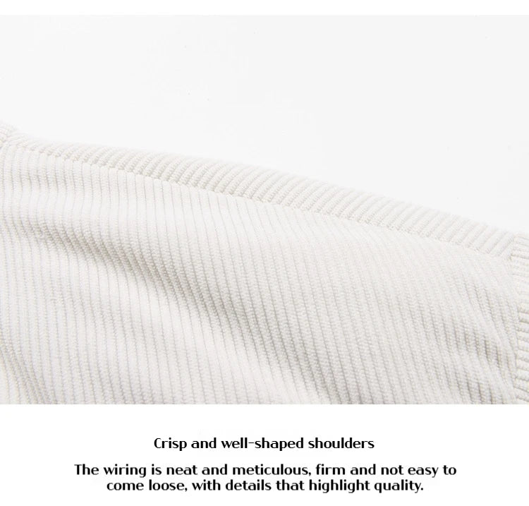 Japanese and Korean Winter Men's Thick Hooded Cotton Jacket Short Corduroy Cotton Jacket Trendy Warm Cotton Jacket Versatile.