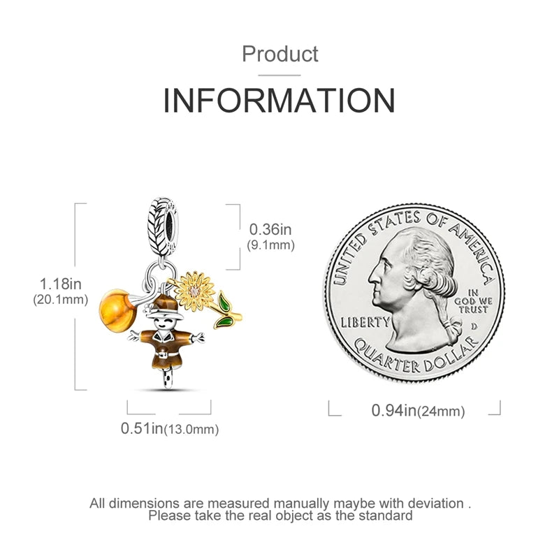 Flowers Series 925 Sterling Silver Sunflowers Tulip Carnation Charms Fit Original Bracelet  For Women Jewelry Making