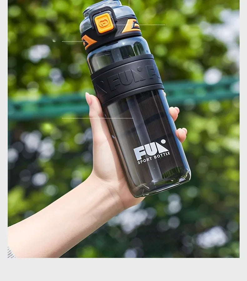 Portable Sports Water Cup For Men Tritan Material One Key Open Cover Fitness Cups High Temperature Seal Leakproof Kettle