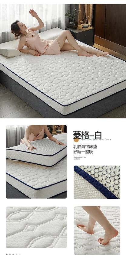 Latexmatratzen für zu Hause, Tatami-Matten, gepolstert zur Miete, dünne Polster für Einzel- und Doppel-Studentenwohnheime, verdickt