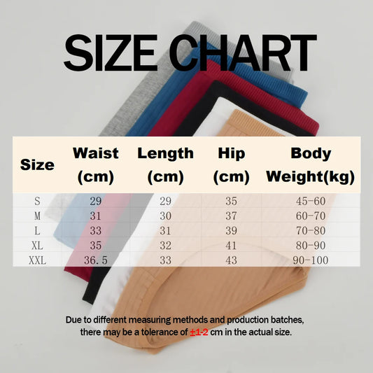 1pc Women's Cotton High Waist Panties – Vertical Stripe Plus Size Underwear Breathable Solid Lingerie Shorts Simple Lady Briefs.