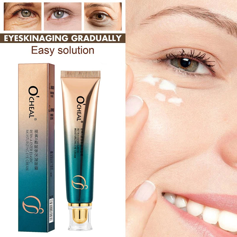 OCHEAL Eye Moisturizing Cream Fades Fine Lines Anti Dark Circles Eye Serum Remove Eye Bag Puffiness Anti-Aging Firmness Eye Care.