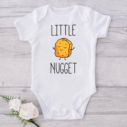 Little Nugget Baby Ankündigung Neugeborene Baby Bodys Sommer Jungen Mädchen Strampler Körper Schwangerschaft Offenbaren Kleidung Säugling Dusche Geschenk.