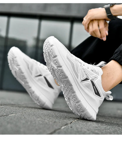 Men's Running Shoes Marathon Breathable Lightweight Women's Comfortable Casual Athletic Nonskid Walking Sports Sneakers