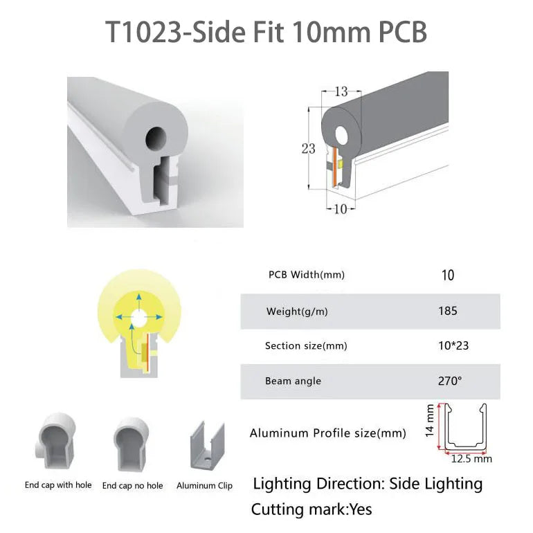 IP67 Waterproof Flexible LED Neon Silicone Light Tube For WS2812B WS2811 WS2815 5050 COB RGB Light Strip Ourdoor Decoration