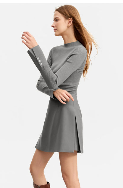 AMII Minimalism Casual Shorts Skirts Women High Rase 2024 Autumn New Fashion Commuter Lady Straight Blazer A-Line Skirt 12343035