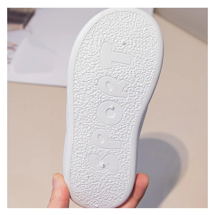 Children’s Casual Sneakers for Girls 2025 Autumn New Toddler Canvas Shoes with Shiny Bow Non-slip Breathable Kid Cotton Sneakers.