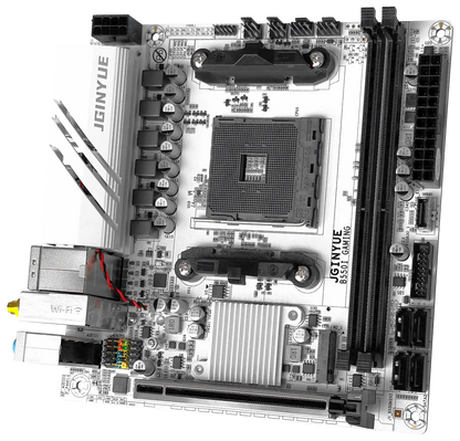 JGINYUE AMD B550 AM4 mini ITX Motherboard supports Ryzen R5 4000/5000 series processors DDR4 RAM PCI-E 4.0 B550i GAMING.
