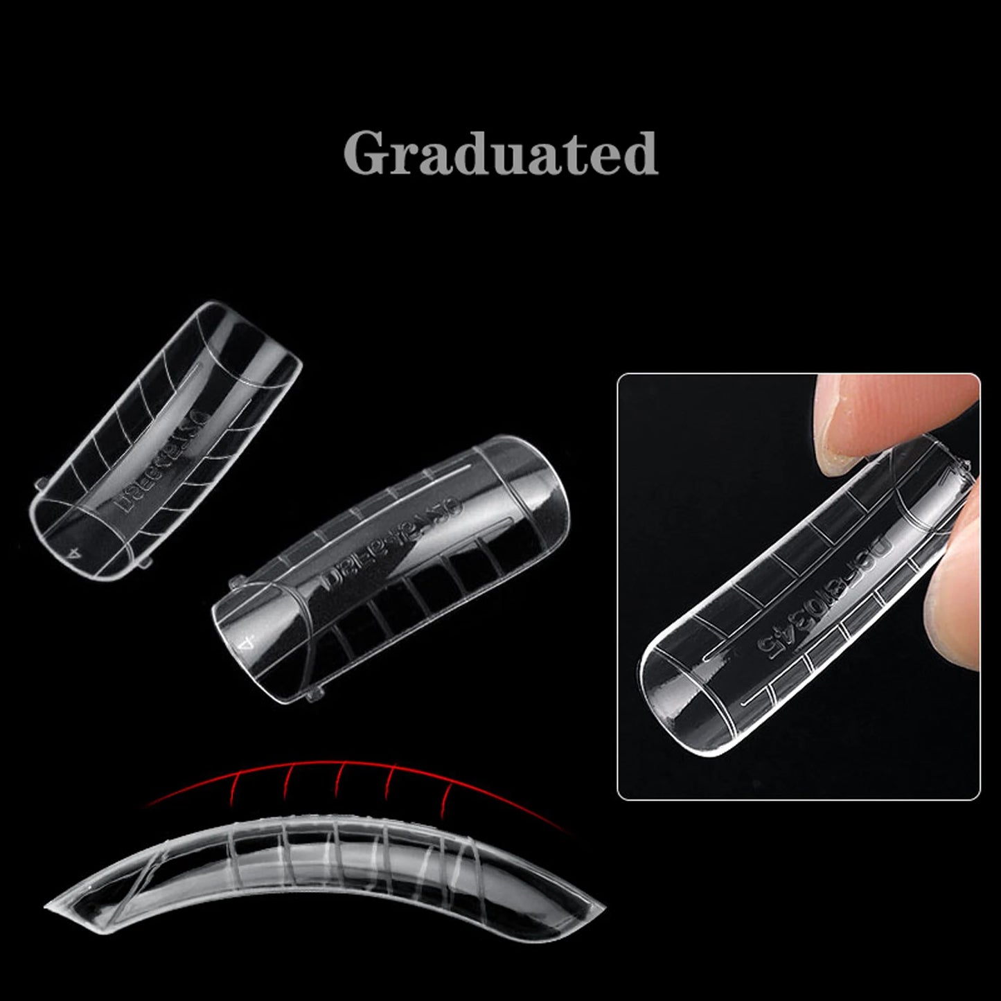 Extension False Nails Art Tips Acrylic Fake Finger Gel Polish Mold Sculpted Full Cover Press on Nails Manicures Accessories Tool.