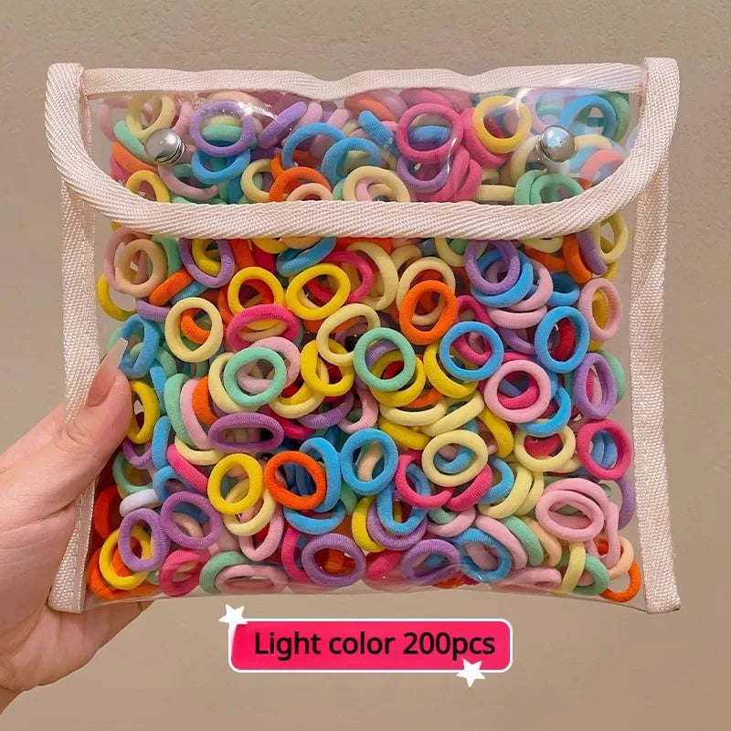 Fresh Simple Women's Hair Ties And Hair Accessories Set High Elasticity Cute Geometric Design Resin Hair Bands for African Eu....