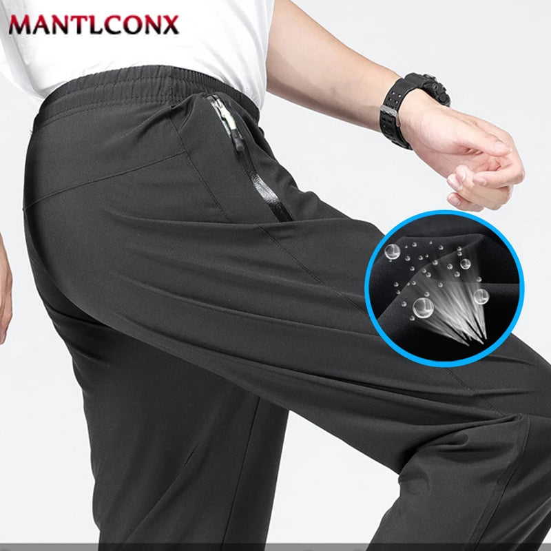 Elastic Waist Jogger Sweatpants Men Casual Classic Sport Men's Pants Quick Dry Straight Trousers Breathable Plus Size 4XL 5XL.