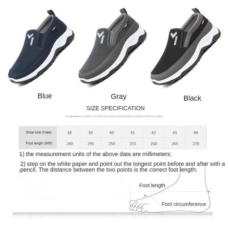 Men's Shoes Casual Sneakers Summer Breathable Mesh Waterproof Outdoor Slip On Flats Affordable Free Shipping Shoes.