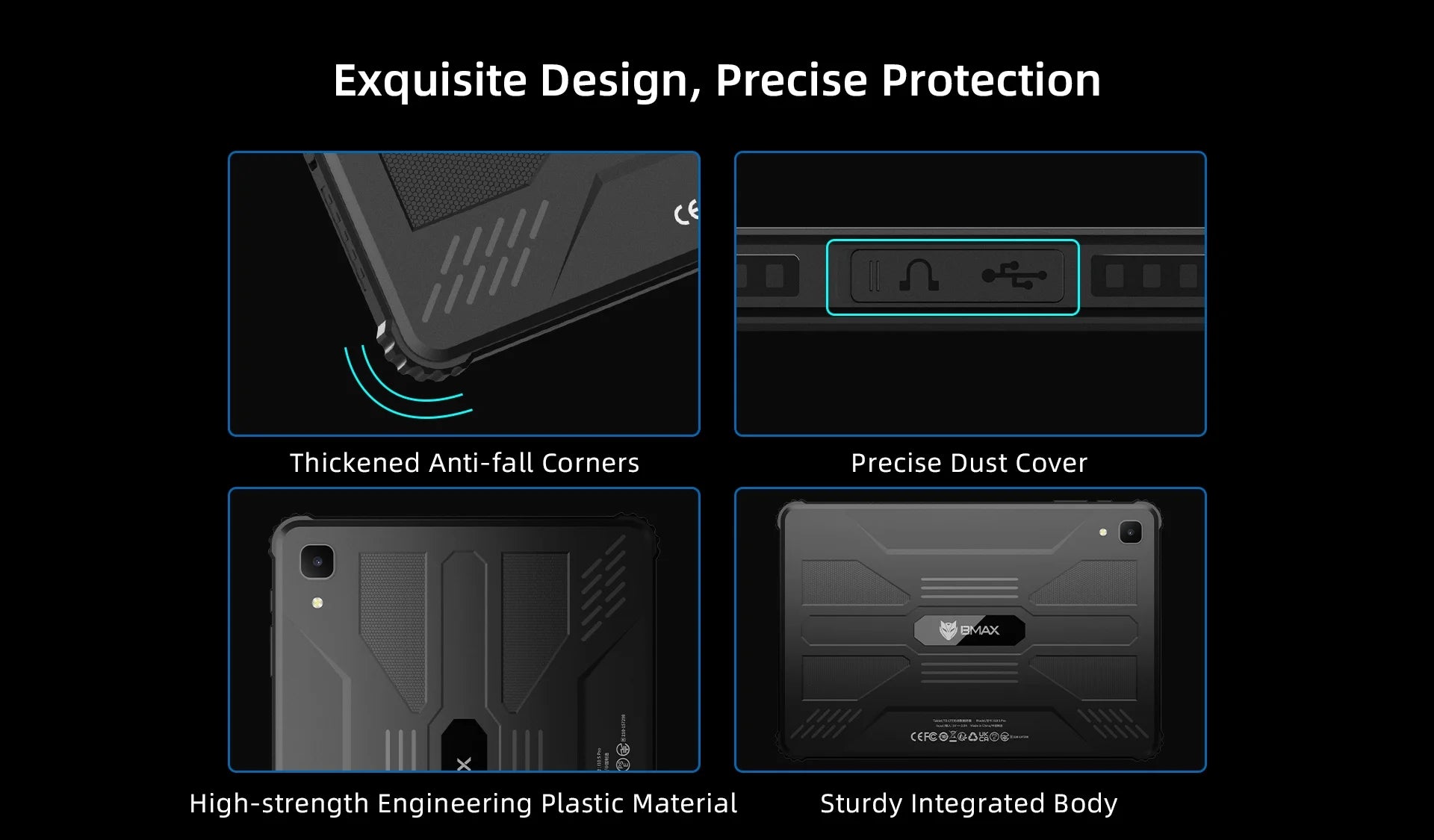 BMAX tablet I10S Pro Three-proof tablet Max14GB Memory(6GB+8GB) 128GB Storage Android 14 UNISOC T616 ARM Mail G57 4G Full Netcom.