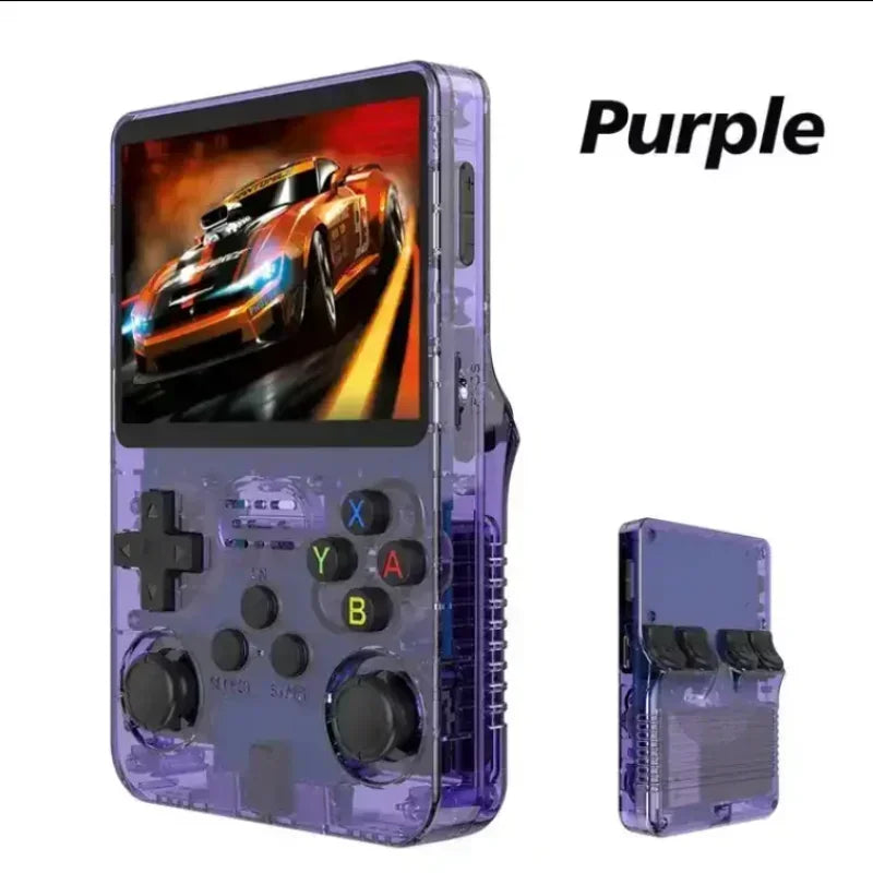 Open Source R36S Retro Handheld Game Console ARKOS 2.0 3.5Inch IPS Screen 64G/128G Portable Pocket Video Player Kids Xmas Gift