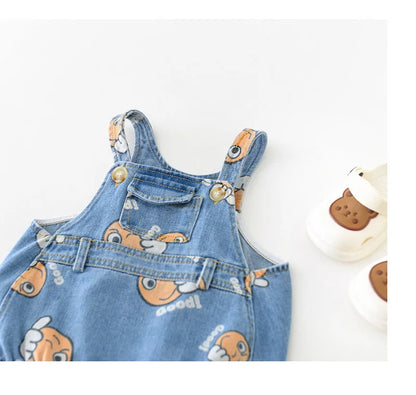 2 Stück Sommer Kinder Baby Denim Bodysuit und Mützen Anzüge einteilige Unisex Kleinkind Jungen Mädchen weiche Jeans Kleidung Jeans Sprung anzüge