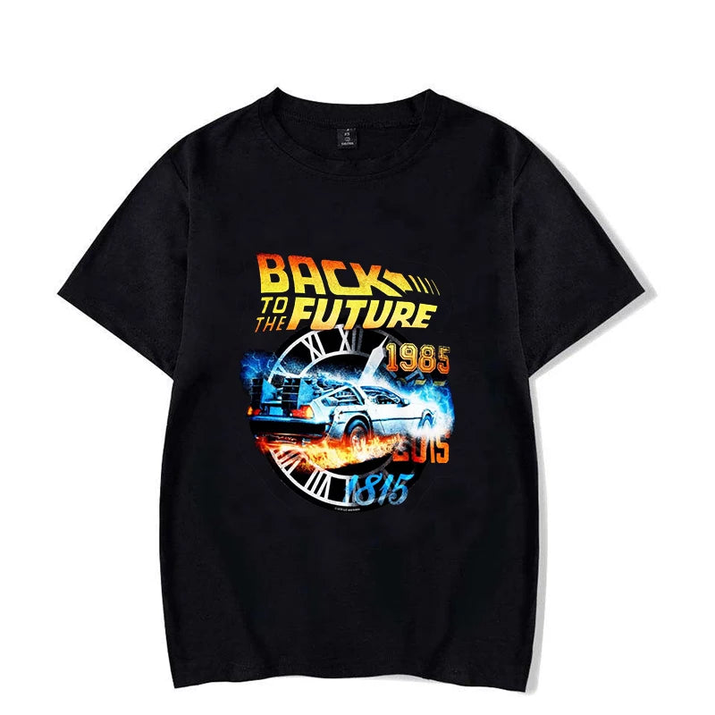 Hot Back To The Future T-Shirt Men Women Fashion Y2k Harajuku T Shirt Summer Cool Short Sleeve Hip Hop Top Tee