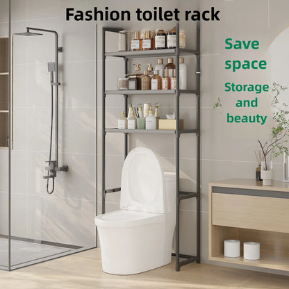 Badezimmer-Aufbewahrungsregal, Waschmaschinenständer aus Kunststoff, wasserdichtes, bodenstehendes Badezimmer für den Haushalt ohne Bohren