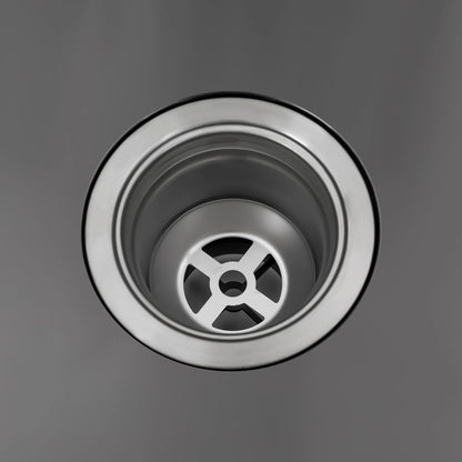 Edelstahl-Küchenspüle, robust, 201 SS, Unterbau/Topmount, großes tiefes Becken, spritzwassergeschützt, schneller Abfluss für Zuhause/Restaurant