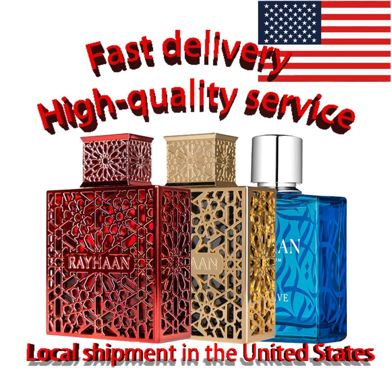 100ML Original RAYHAAN Crimson Elixir Fresh Wave Eau De Parfum Spray Arabian Perfume Cologne Hair and Body Fragrance Spray.
